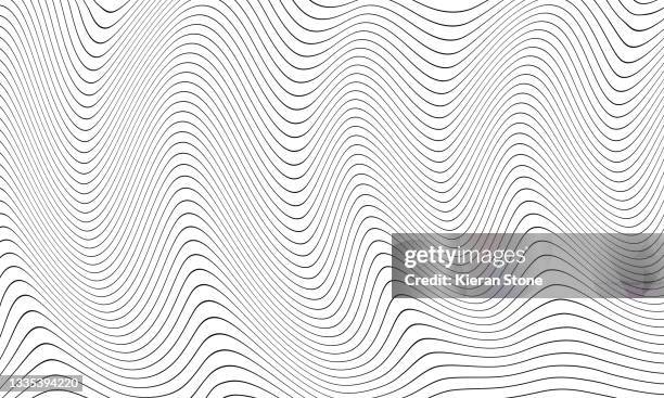 line abstract background - 3d pattern black and white stockfoto's en -beelden