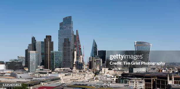 panorama of the city of london - commercial real estate as investment increases stock pictures, royalty-free photos & images