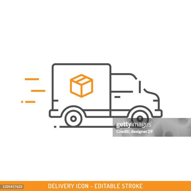 symbol für schnelle lieferung vektordesign. - delivery company logos stock-grafiken, -clipart, -cartoons und -symbole