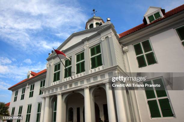 old dutch buildings in jakarta - national landmark stock pictures, royalty-free photos & images