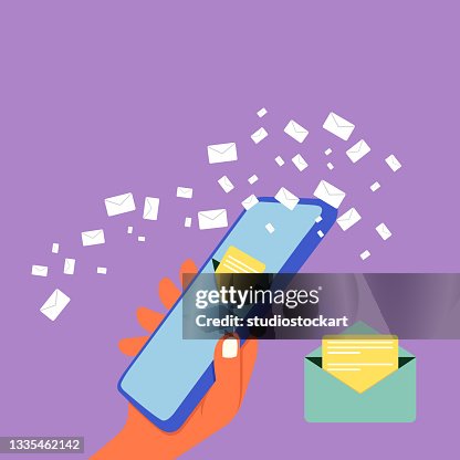 E-mail message notification on mobile phone E-mail message notification on mobile phone