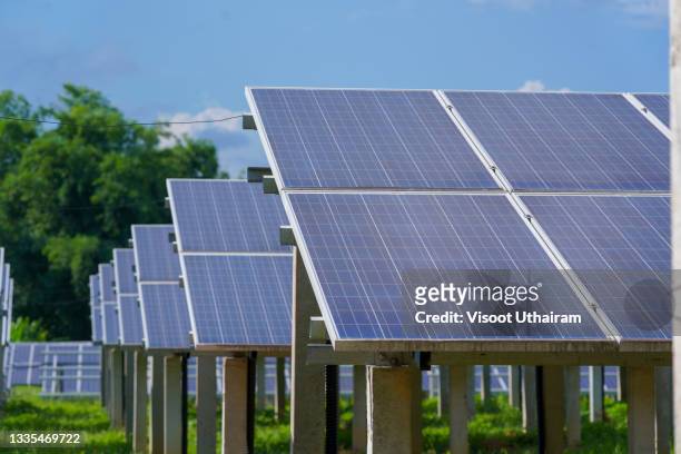 solar panel,photovoltaic,solar panels system power generators from sun. - solar system stock-fotos und bilder