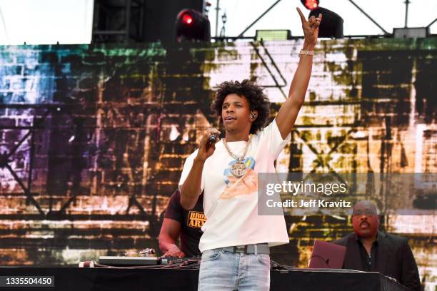 Boogie wit da Hoodie performs onstage during We Love NYC: The Homecoming Concert Produced by NYC, Clive Davis, and Live Nation on August 21, 2021 in...