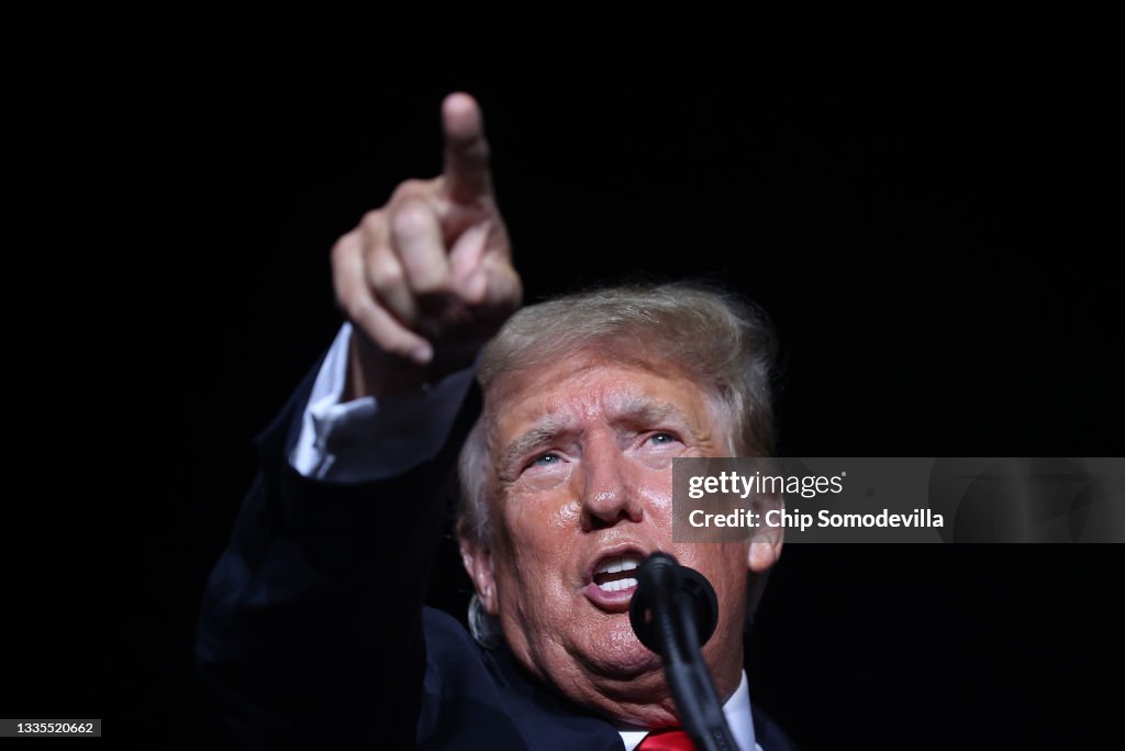 Former President Donald Trump Holds A Rally In Alabama