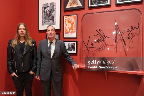 Kenneth Anger and Brian Butler attend MOCA Members' Opening For Naked Hollywood: Weegee In Los Angeles And Kenneth Anger: ICONS at MOCA Grand Avenue...