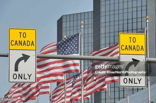 on the border - usa stock pictures, royalty-free photos & images
