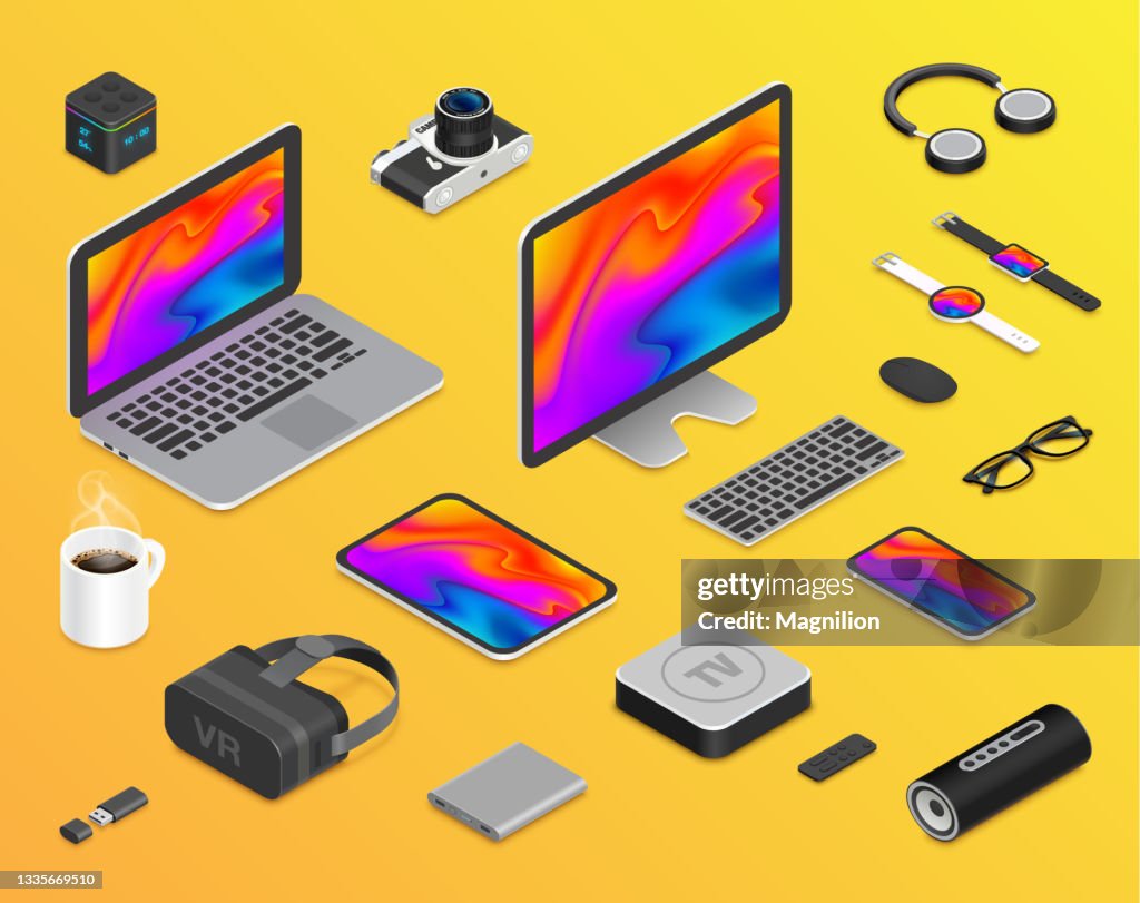 Vector Isometric Devices Set