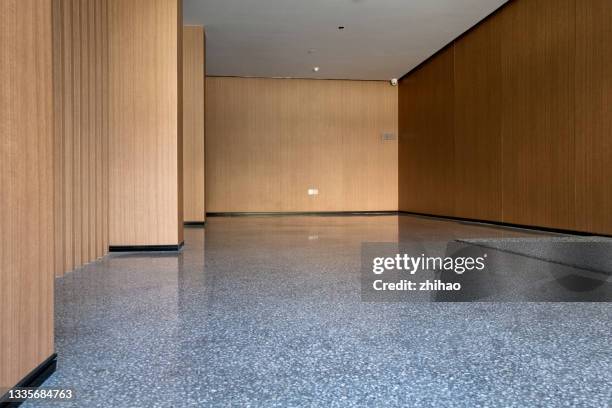 open space inside the building - terrazzo ストックフォトと画像