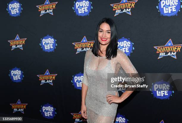 Television personality and professional wrestler Nikki Bella attends the WWE SummerSlam after party at Delano Las Vegas at Mandalay Bay Resort and...