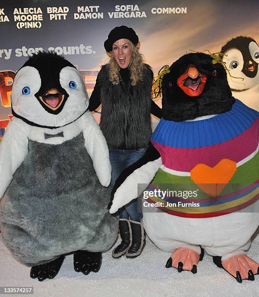 Nikki Zilli attends the pre-premiere party for Happy Feet Two at Grand Connaught Rooms on November 20, 2011 in London, England.
