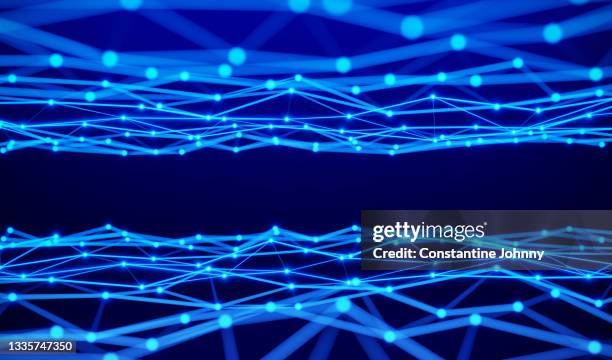 abstract digital data network connection background - plexus stock-fotos und bilder