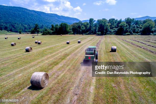 aerial view farm agriculture drone - tennessee farm stock pictures, royalty-free photos & images