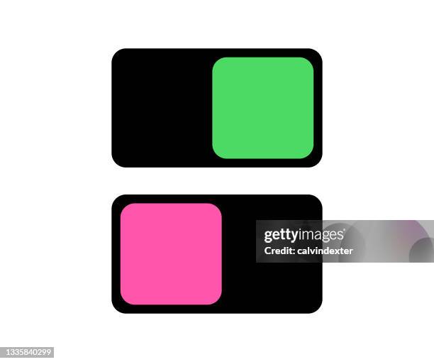 switch button icon designs - negative feedback loop stock illustrations