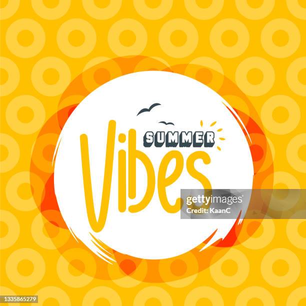 lettering composition of summer vacation stock illustration - aura stock illustrations