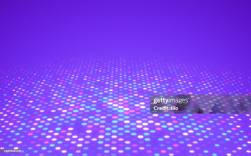 Abstract Dots Tech Party Background Pattern