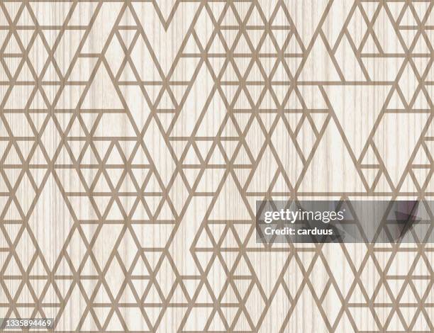 seamless  wood  textured  geometric  pattern - laminated plastic stock illustrations