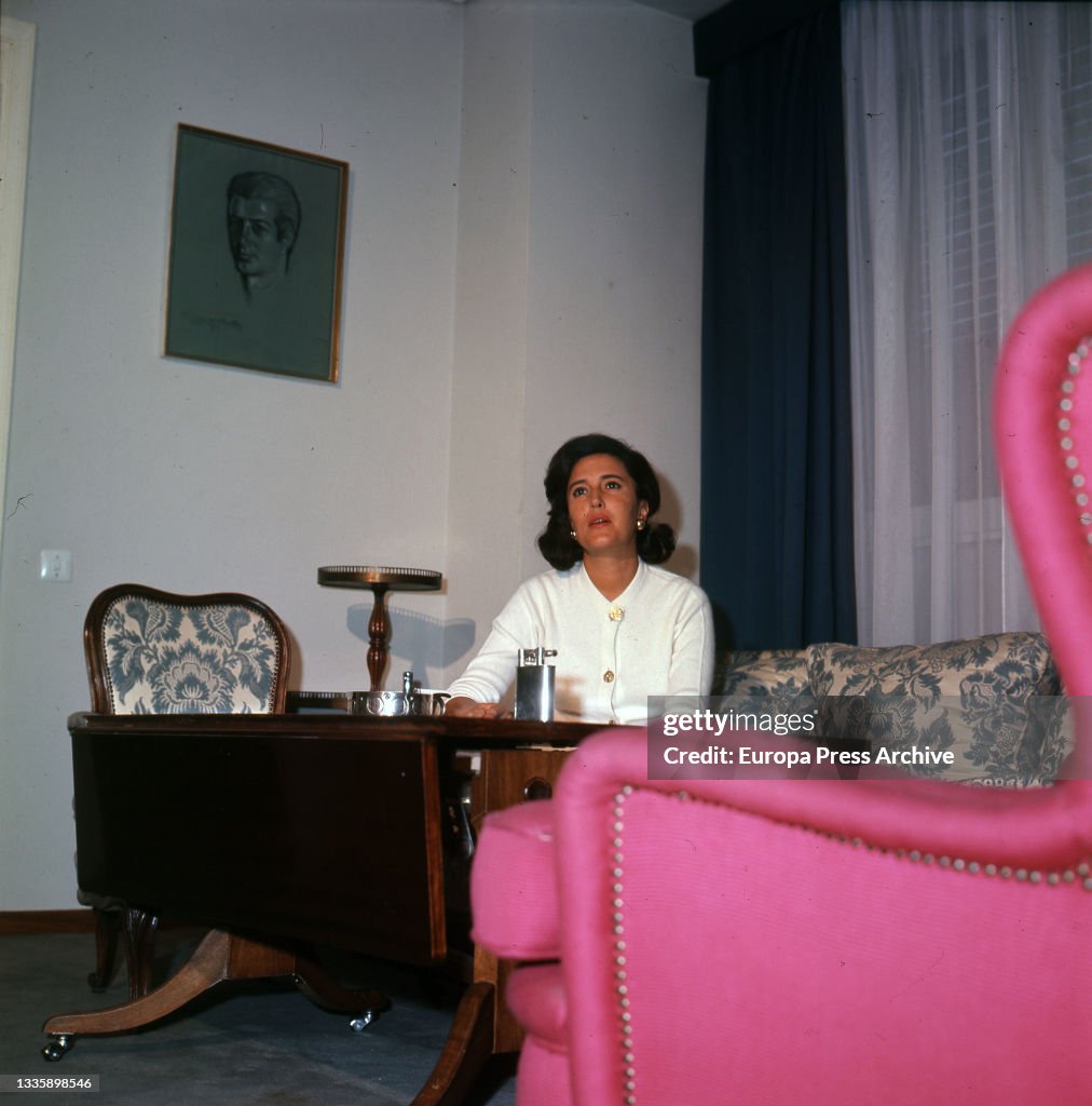 Carmen Dominguin With Her Daughters Belen And Carmina Ordoñez