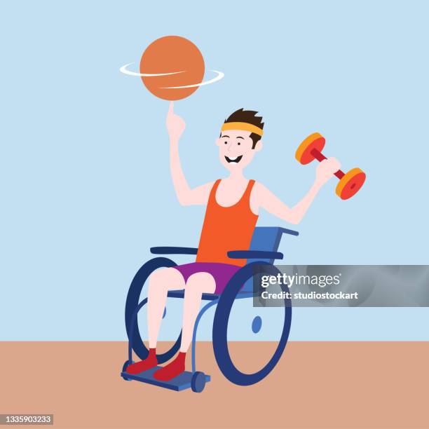 ilustrações, clipart, desenhos animados e ícones de homem deficiente - disabled access