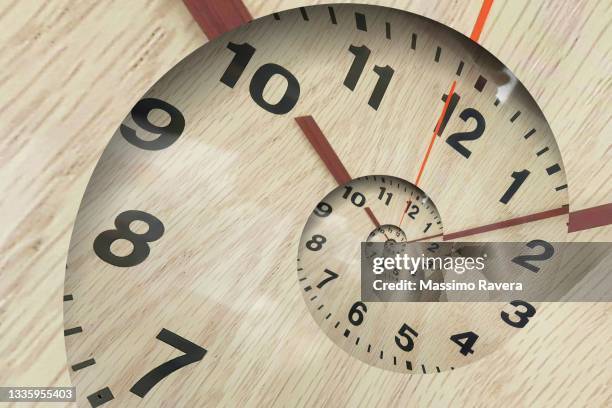 wooden time spiral - digital countdown 個照片及圖片檔