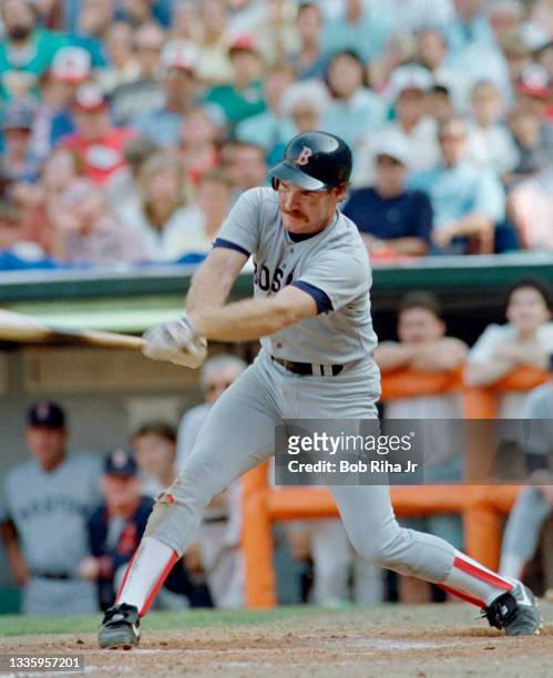 Boston Red Sox Wade Boggs at bat during ALCS, October 12, 1986 in Anaheim, California.