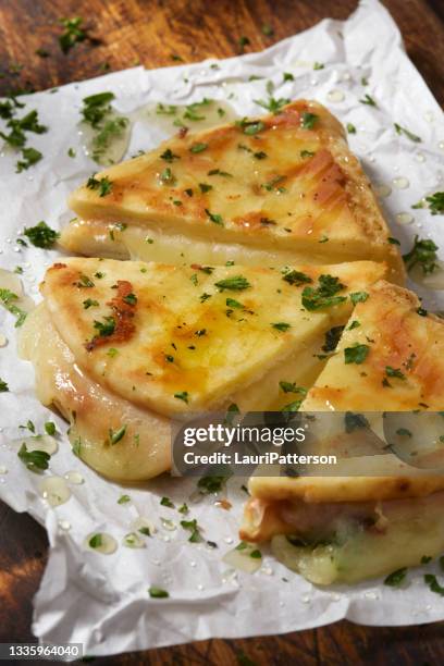 garlic naan bread grilled cheese - naan stock pictures, royalty-free photos & images