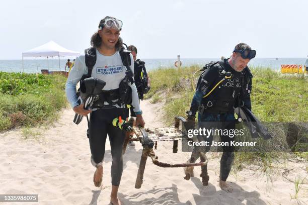 Miami Dolphins football player Mack Hollins joins Pepsi Stronger Together and Force Blue Coral Reef Survey as they aim to stave off climate change by...