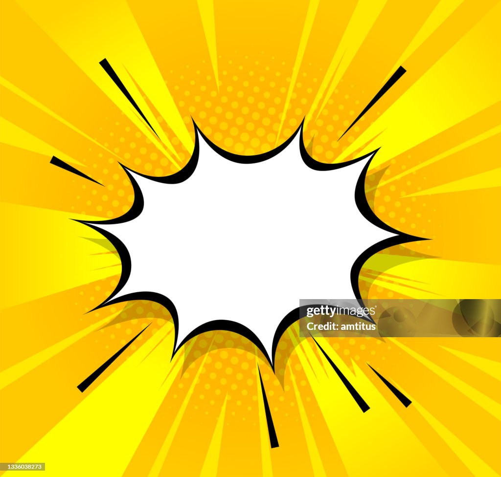 Pop art speech burst