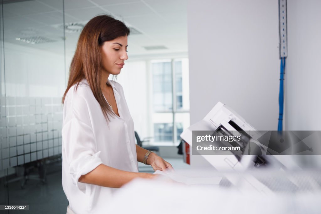 Call center operator talking with customer