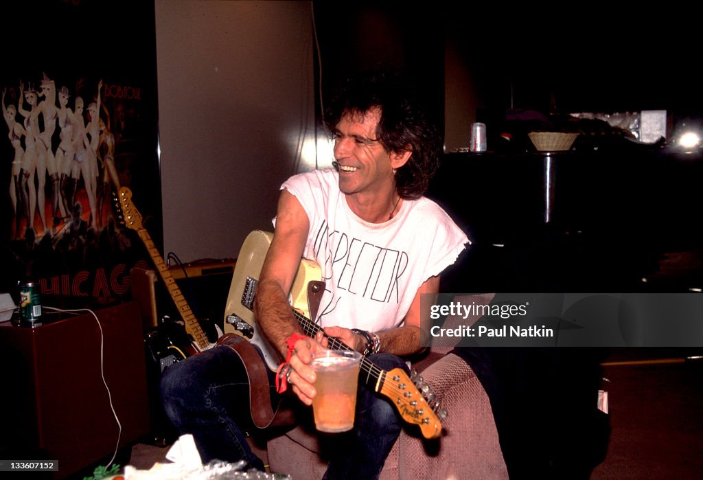 Keith Richards Backstage