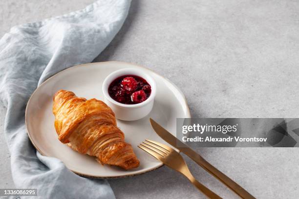 croissants - croissant jam stock pictures, royalty-free photos & images