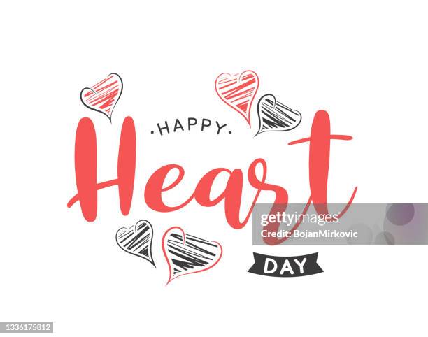 stockillustraties, clipart, cartoons en iconen met world heart day background. september 29. vector - heart month