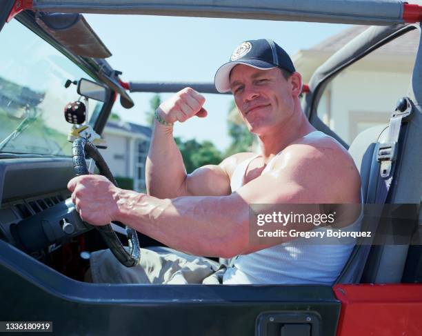 Superstar, John Cena at his home on August 17, 2005 in Land O' Lakes, Florida.