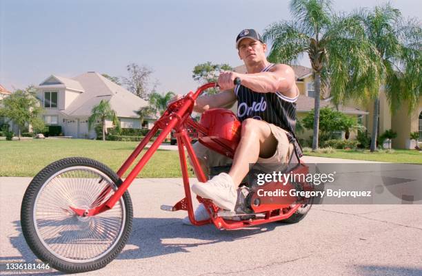 Superstar, John Cena at his home on August 17, 2005 in Land O' Lakes, Florida.