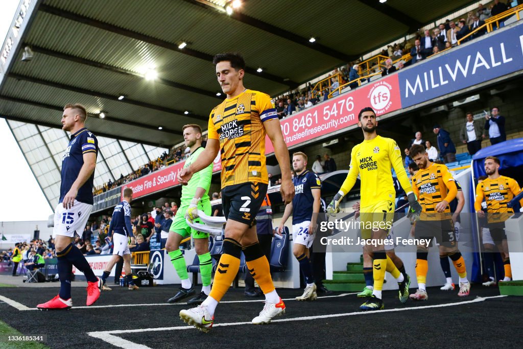 Millwall v Cambridge United - Carabao Cup Second Round