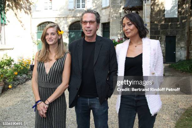 Members of the Jury : Noemie Schmidt, Reda Kateb and Leila Kaddour attend the Jury photocall during the 14th Angouleme French-Speaking Film Festival...