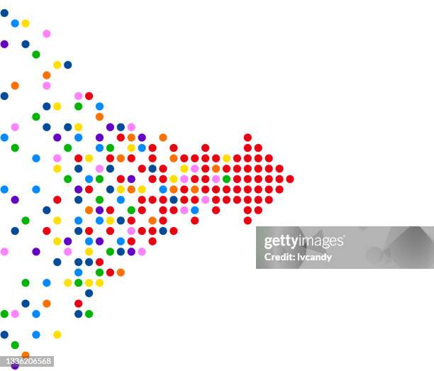 bildbanksillustrationer, clip art samt tecknat material och ikoner med dots arrows - nära