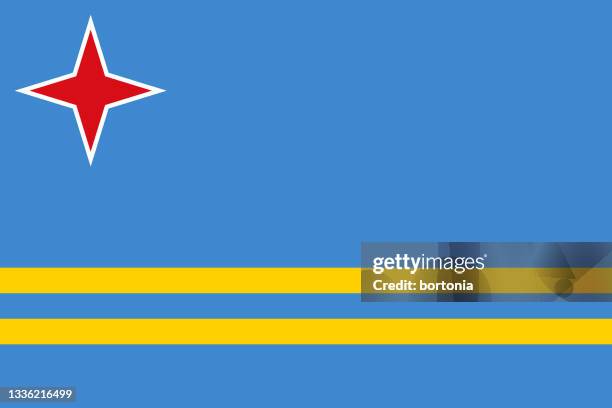 aruba caribbean flag - aruba beach stock illustrations