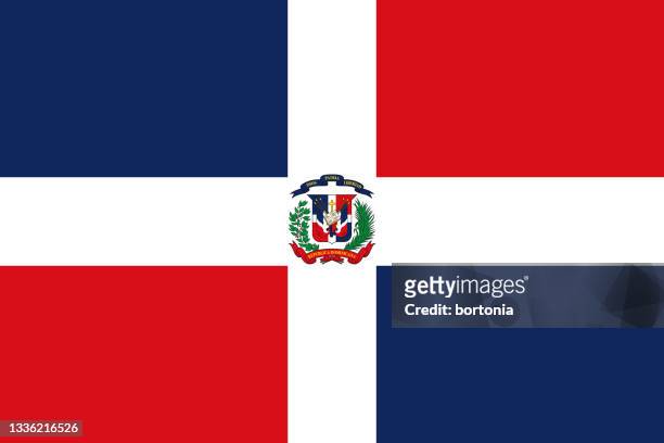 dominican republic caribbean flag - dominican republic flag 幅插畫檔、美工圖案、卡通及圖標