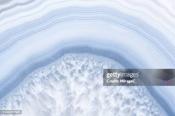 light blue agate cross section - stone cross section stock pictures, royalty-free photos & images