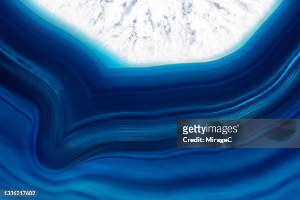 blue agate cross section - rock cross section stock pictures, royalty-free photos & images