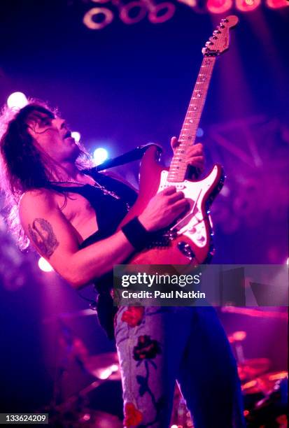 American musician Richie Sambora of the band Bon Jovi performs at the Rosemont Horizon, Rosemont, Illinois, March 15, 1993.