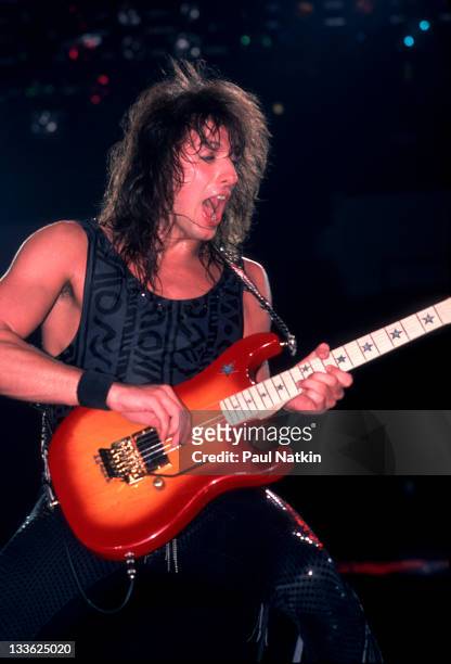 American musician Richie Sambora of the band Bon Jovi at Met Center on Bloomington, Minnesota, April 4, 1989.