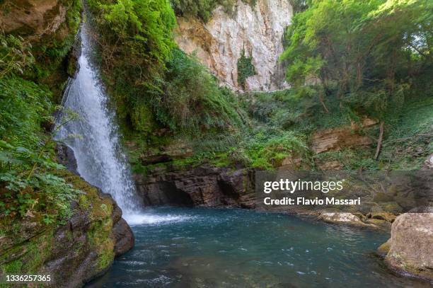 carpinone,  carpino waterfall - molise stock pictures, royalty-free photos & images