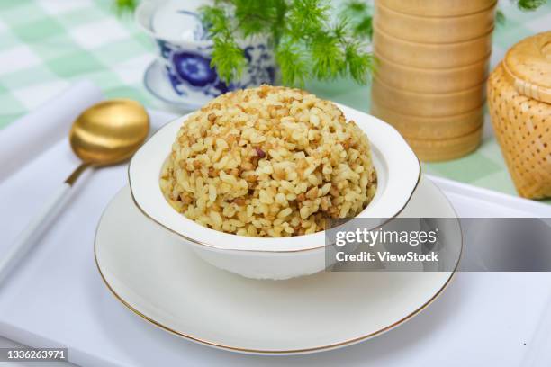 buckwheat rice - tartary buckwheat stock pictures, royalty-free photos & images