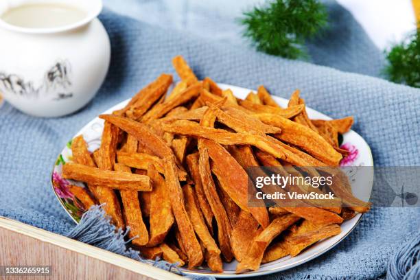 sweet potato article - sweet potato fries stock pictures, royalty-free photos & images