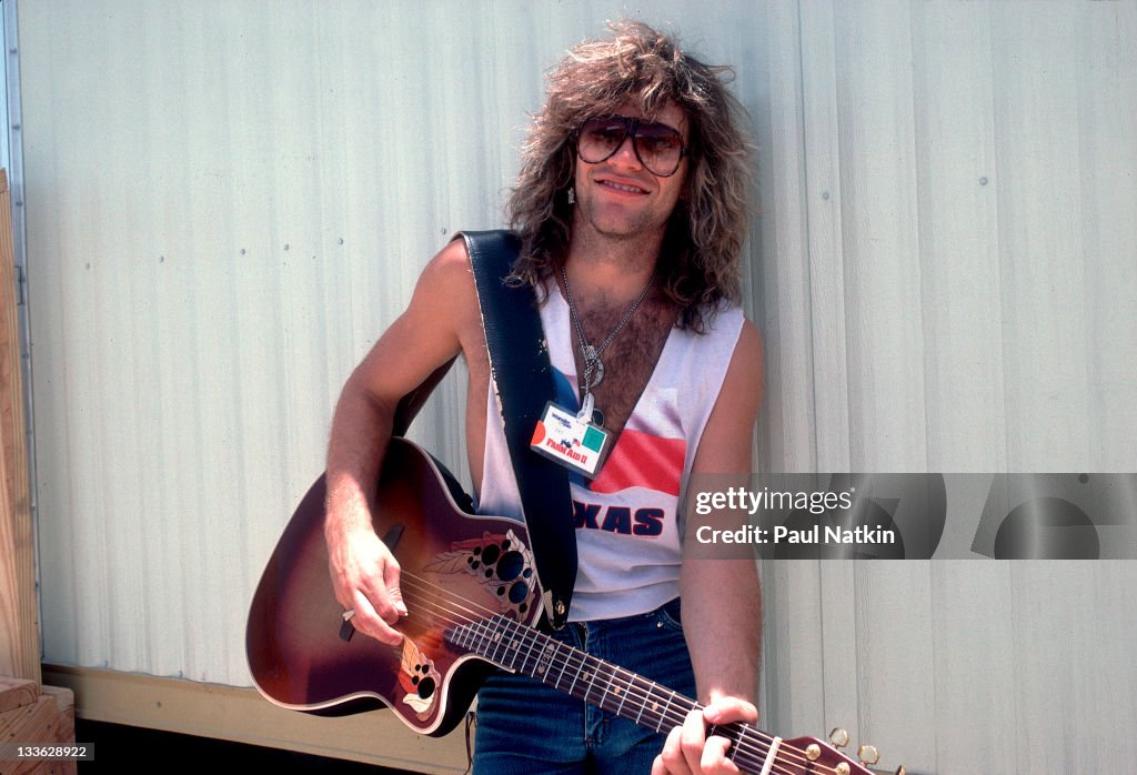 Portrait Of Jon Bon Jovi At Farm Aid II