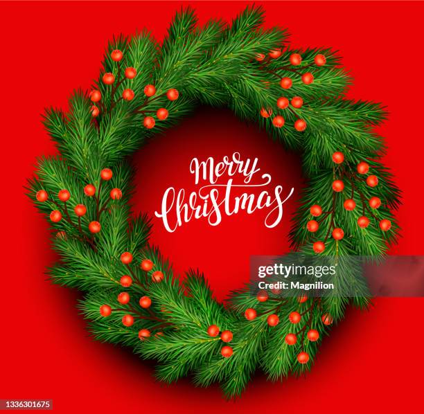 christmas wreath - christmas wreath transparent stock illustrations
