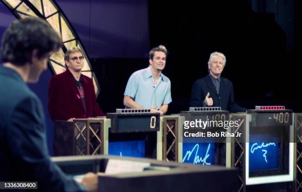 Rock 'n Roll Jeopardy segment with special musical guests: Joe Walsh, Graham Nash and Mark McGrath during filming with host Jeff Probst, June 10,...