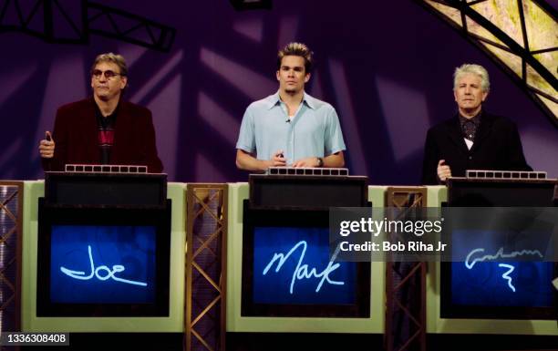 Rock 'n Roll Jeopardy segment with special musical guests: Joe Walsh, Graham Nash and Mark McGrath during filming with host Jeff Probst, June 10,...