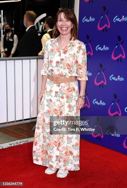 Kay Burley attends Andrew Lloyd Webber's "Cinderella" at the Gillian Lynne Theatre on August 25, 2021 in London, England.